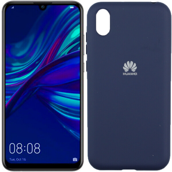 

Чехол силиконовый оригинальный для Huawei Y5 2019 Синий FULL (26543)