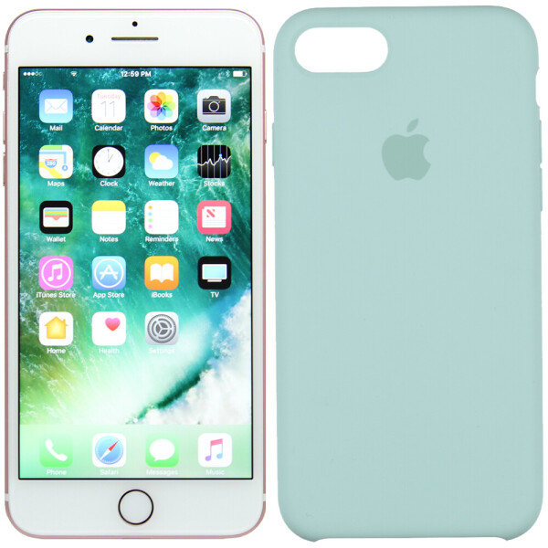 

Чехол силиконовый оригинальный для iPhone 7 /8 Azure (24005)
