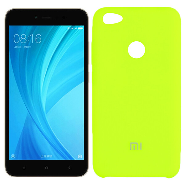 

Чехол силиконовый оригинальный для Xiaomi Redmi Note 5a Prime Ярко Салатовый (25542)