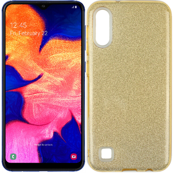 

Чехол силиконовый 3in1 Блёстки для Samsung A105 Galaxy A10 Gold (26793)