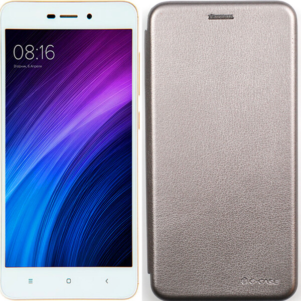 

Чехол книжка U-Like Best для Xiaomi Redmi Note 4x Grey (27611)