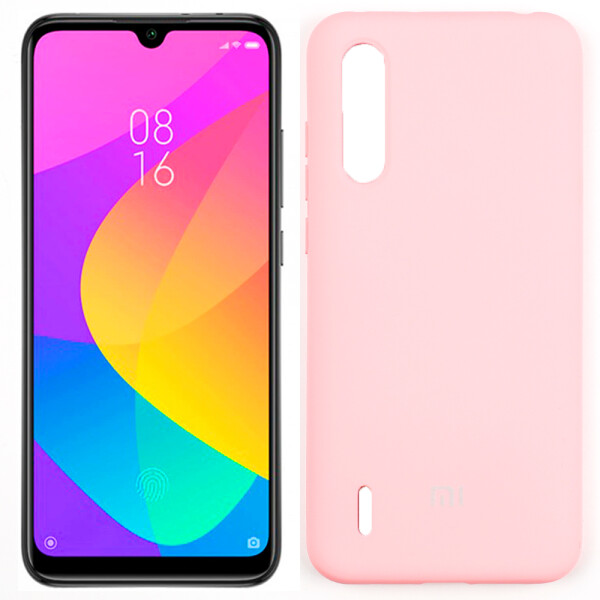 

Чехол силиконовый оригинальный для Xiaomi Mi9 Lite Розовый FULL (27757)