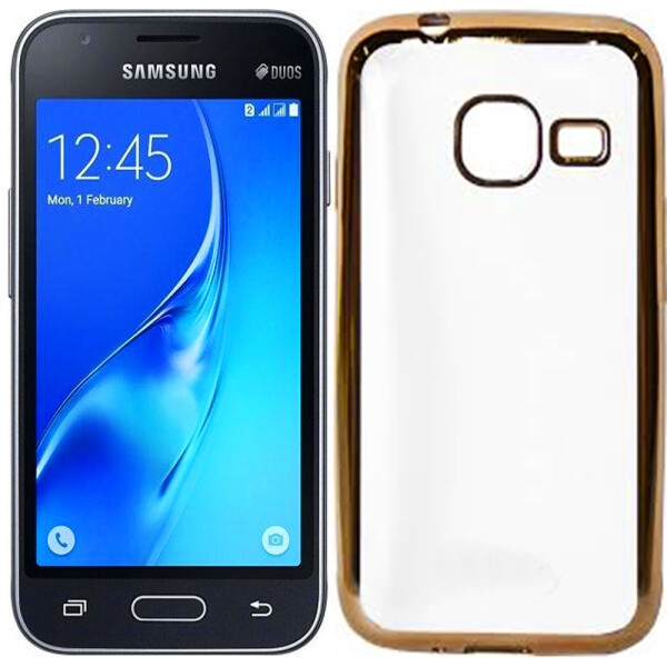 

Чехол Electroplating TPU case для Samsung J1 mini/J105 gold (8923)