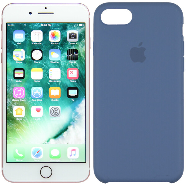

Чехол силиконовый оригинальный для iPhone 7 /8 Blue Cobalt (24018)