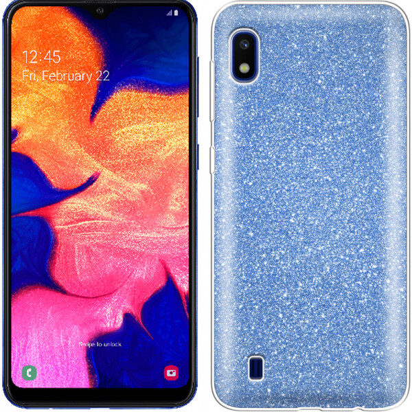 

Чехол силиконовый 3in1 Блёстки для Samsung A105 Galaxy A10 Blue (26792)