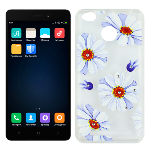 

Чехол Lucent Diamond Case для Xiaomi Redmi 3s/3x/3 Pro Daisy (Blue) (10908)