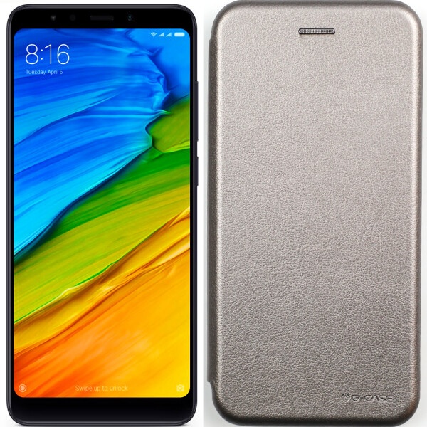 

Чехол книжка U-Like Best для Xiaomi Redmi Note 5/Note 5 Pro Grey (27613)