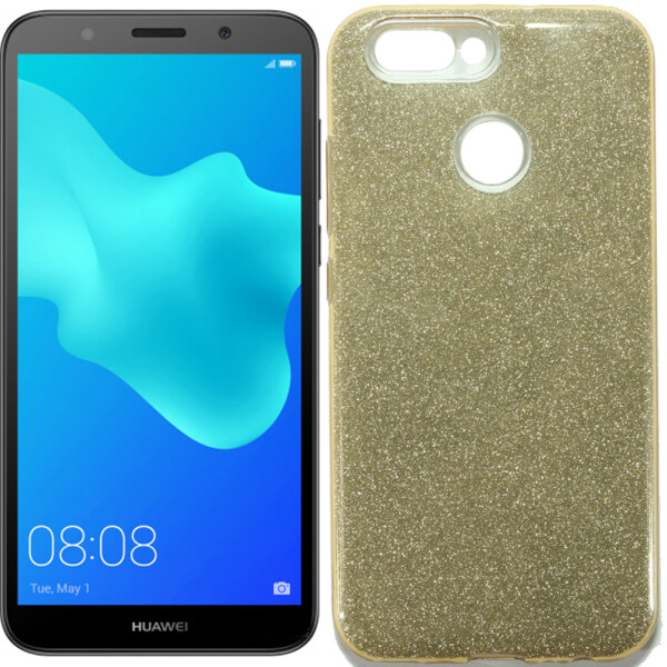 

Чехол силиконовый 3in1 Блёстки для Huawei NOVA 2 2017 Gold (19765)