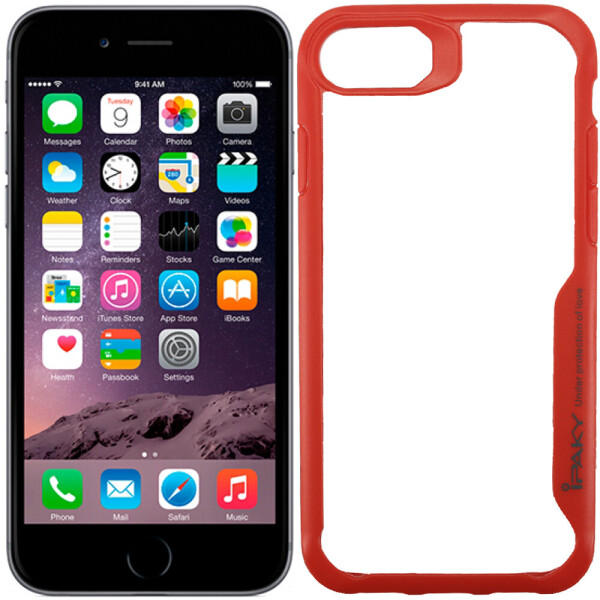 

Накладка iPaky Survival TPU + Bumper для iPhone 6/7 Red (20653)