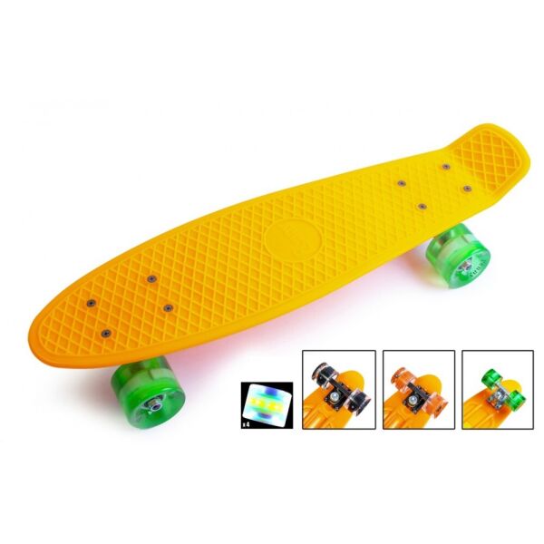 

Скейт Penny Boarde Orange Светящиеся колеса
