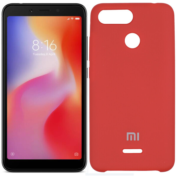 

Чехол для Xiaomi Redmi 6 Красный (25188)