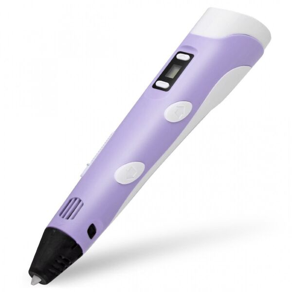 

3D ручка c LCD дисплеем и набором эко пластика для рисования 3DPen-2 Violet