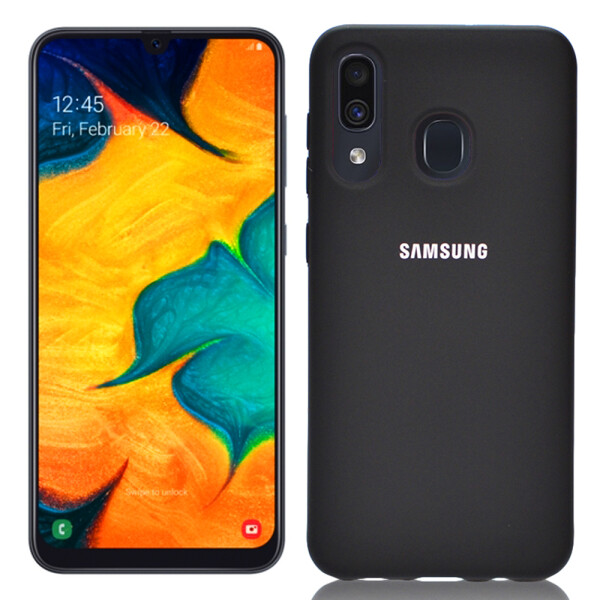 

Чехол силиконовый оригинальный для Samsung A30 2019 Черный FULL (26356)