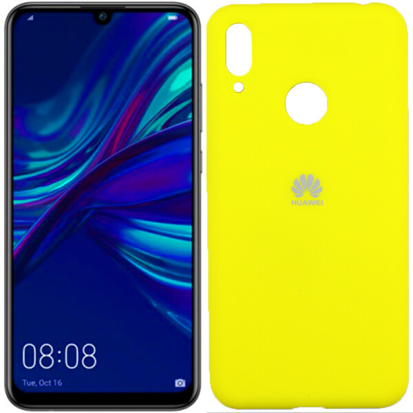 

Чехол силиконовый оригинальный для Huawei Y7 2019 Желтый FULL (26532)