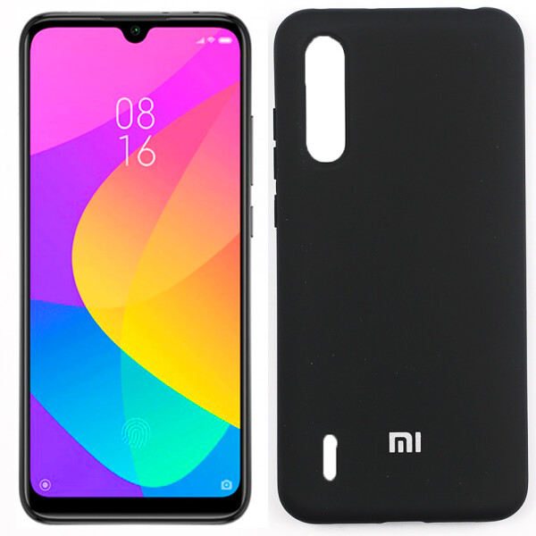 

Чехол силиконовый оригинальный для Xiaomi Mi9 Lite Черный FULL (27756)