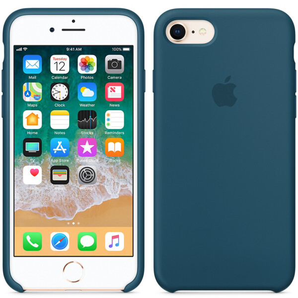 

Чехол силиконовый оригинальный для iPhone 7 /8 Cosmos Blue (24023)