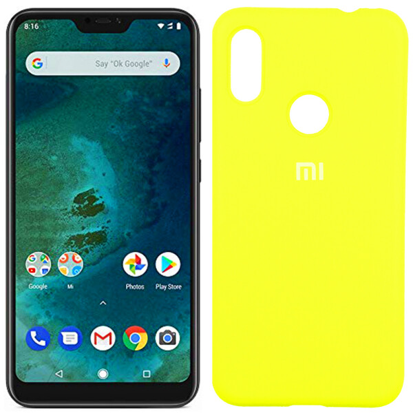 

Чехол силиконовый оригинальный для Xiaomi Redmi 6 Pro/Mi A2 Lite Желтый FULL (26504)