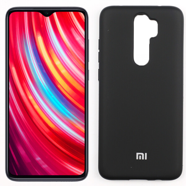 

Чехол силиконовый оригинальный для Xiaomi Redmi Note 8 Pro Чёрный FULL (27778)