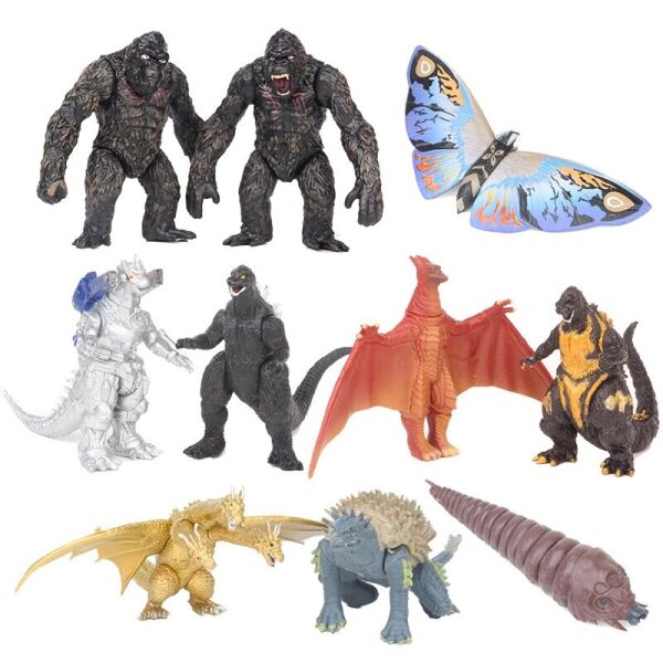 

Набор фигурок Годзилла+Кинг конг 10 шт пластиковые фигурки GodzillKing Kong