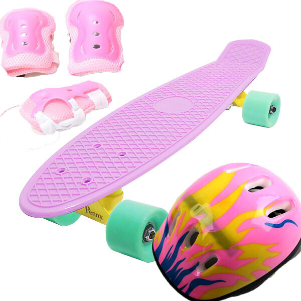 

Скейт Penny Classic Pastel 22" Combo Набор (защита + шлем) Лиловый Огонь (2T2029)