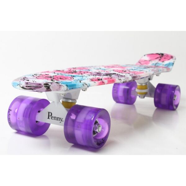 

Скейт Пенни борд Penny board Graffics 22 Light Flowers Fiolet