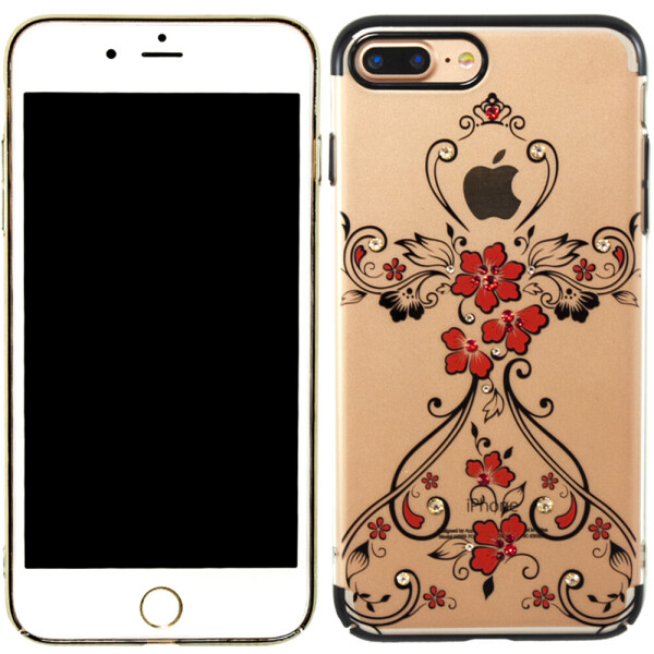 

Чехол Kingxbar Elegant Series для iPhone 7 Plus/8 Plus Flower dress Black (18488)