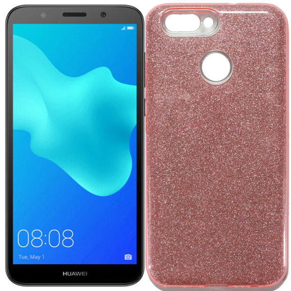 

Чехол силиконовый 3in1 Блёстки для Huawei NOVA 2 2017 Pink (19768)
