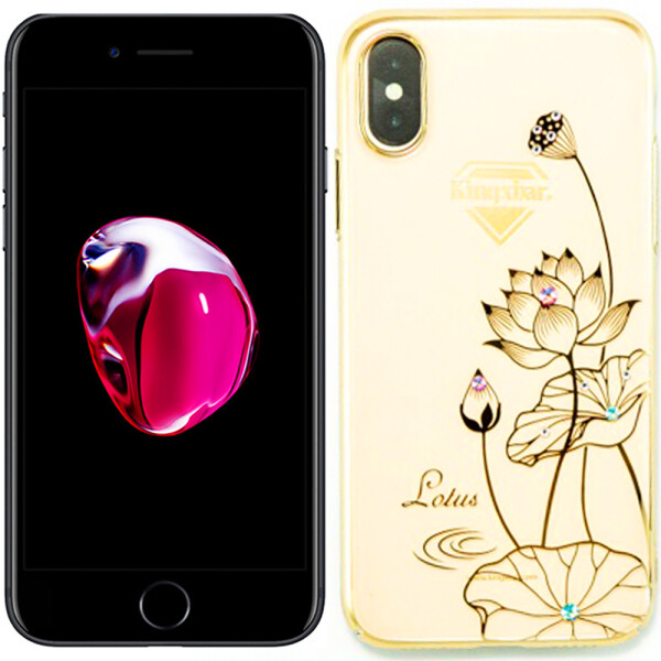 

Чехол Kingxbar Elegant Series для iPhone X Lotus Gold (18489)
