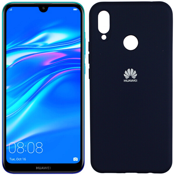 

Чехол силиконовый оригинальный для Huawei Y7 2019 Синий FULL (26534)