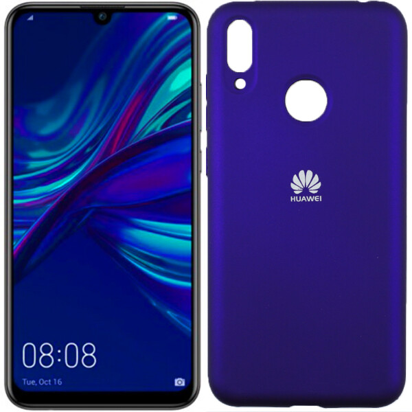 

Чехол силиконовый оригинальный для Huawei Y7 2019 Фиолетовый FULL (26531)