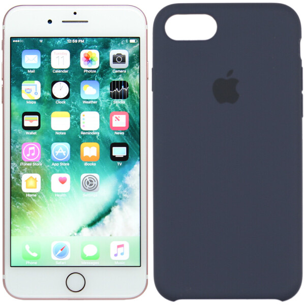 

Чехол силиконовый оригинальный для iPhone 7 /8 Midnight Blue (24009)