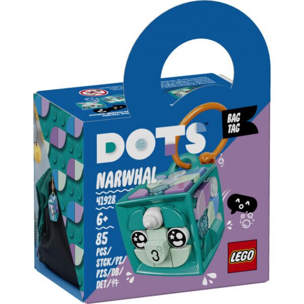 

Конструктор LEGO® DOTS Брелок «Нарвал» 85 деталей (41928) (5702016915037)