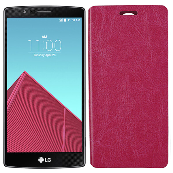 

Чехол книжка для LG G4c/Magna Pink (10056)