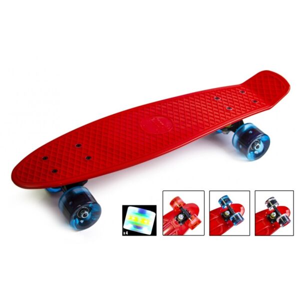 

Скейт Penny Board. Red. Светящиеся колеса.