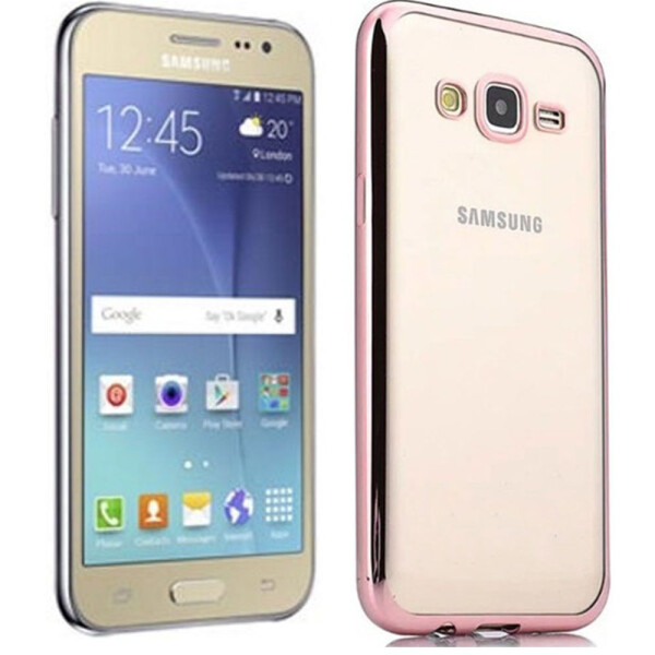 

Чехол Electroplating TPU case для Samsung J2 pink (6824)