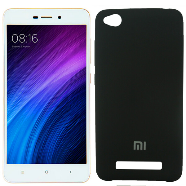 

Чехол силиконовый оригинальный для Xiaomi Redmi 4a Чёрный FULL (26594)