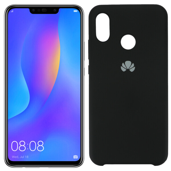 

Чехол силиконовый оригинальный для Huawei P20 Lite Чёрный FULL (26600)