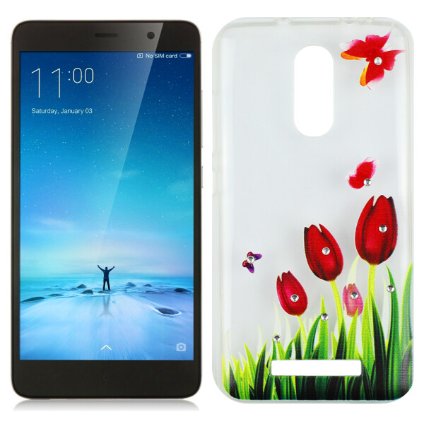 

Чехол Lucent Diamond Case для Xiaomi Redmi Note 3 Tulips (Red) (8390)