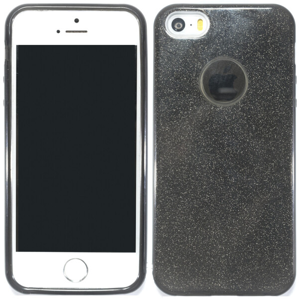 

Чехол силиконовый 3in1 Блёстки для iPhone 5 Black (14859)