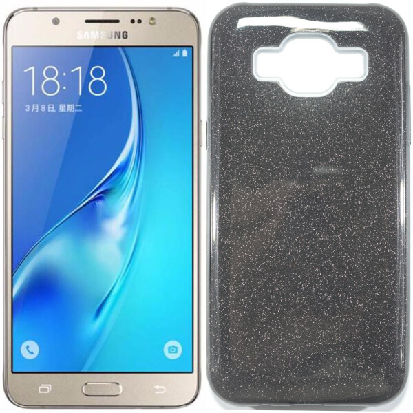 

Чехол силиконовый 3in1 Блёстки для Samsung J700 Black (18425)