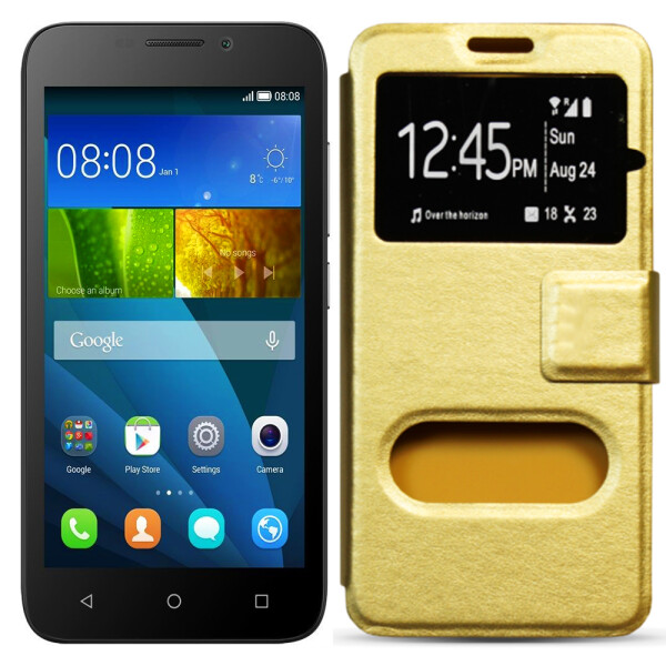 

Чехол книжка Momax для Huawei Y5c Gold (20384)
