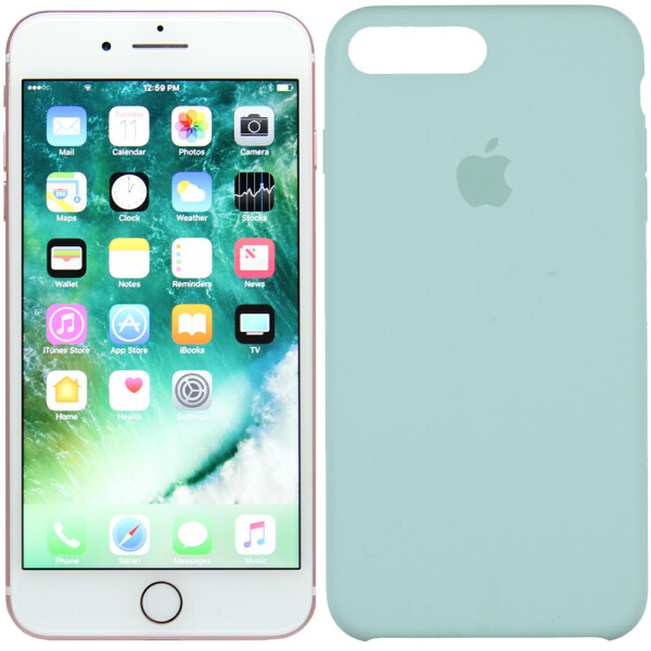 

Чехол силиконовый оригинальный для iPhone 7 /8 Plus Azure (23983)