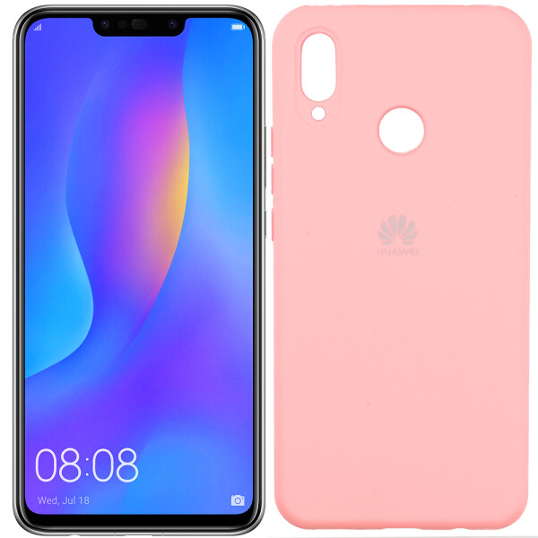 

Чехол силиконовый оригинальный для Huawei P Smart Plus Розовый FULL (26603)