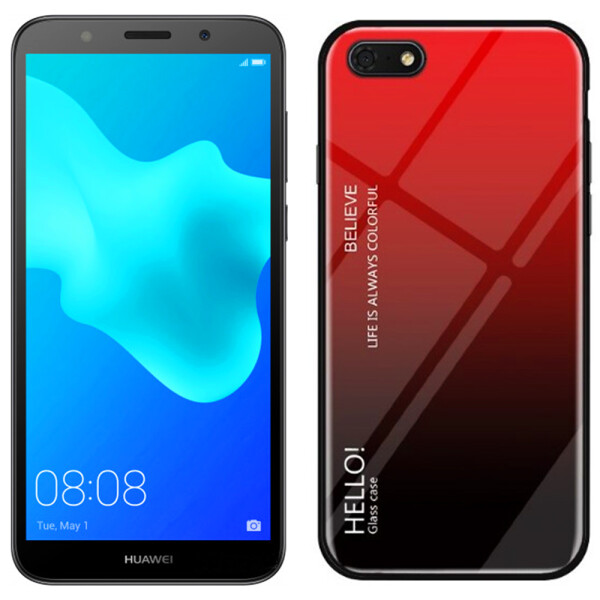 

Чехол TPU Gradient HELLO Glass для Huawei Y5 2018 Красный (26865)