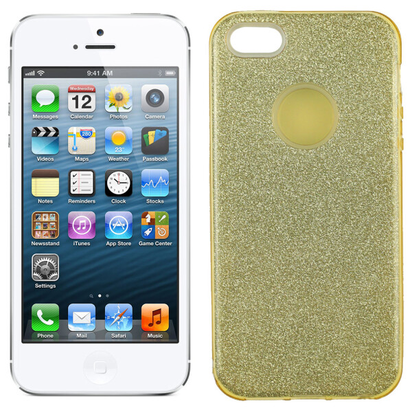 

Чехол силиконовый 3in1 Блёстки для iPhone 5 Gold (15171)