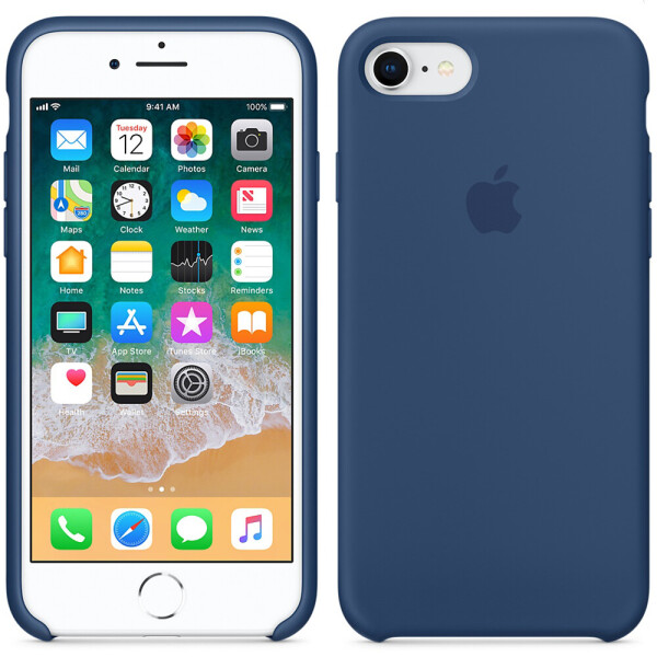 

Чехол силиконовый оригинальный для iPhone 7 /8 Plus Blue Cobalt (23996)