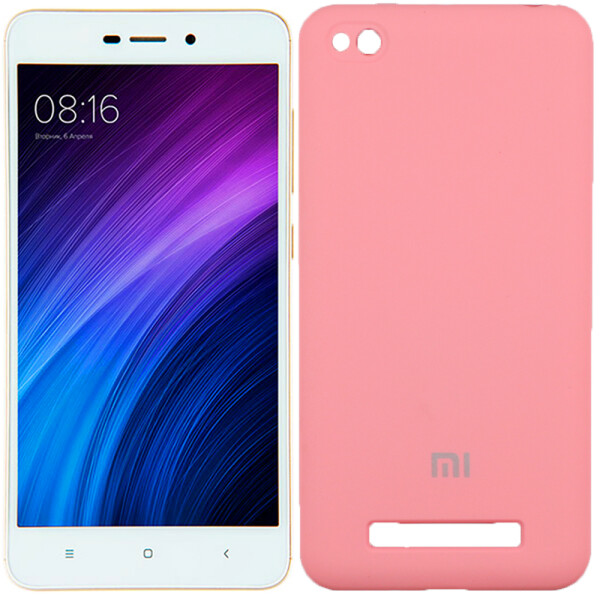 

Чехол силиконовый оригинальный для Xiaomi Redmi 4a Розовый FULL (26595)