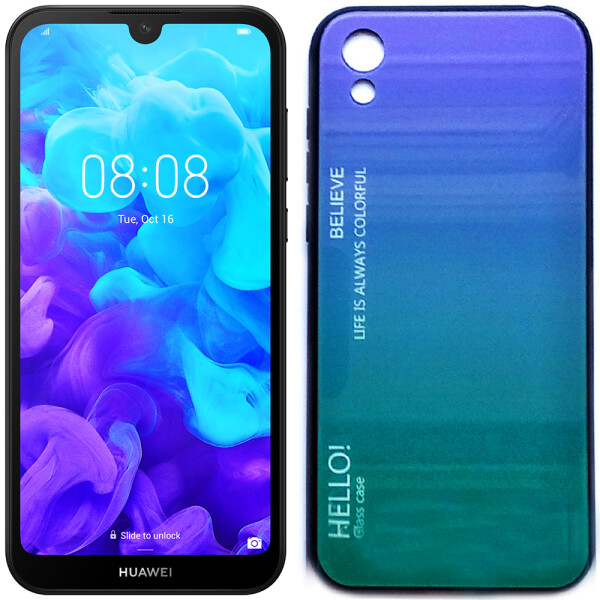 

Чехол TPU Gradient HELLO Glass для Huawei Y5 2019 Голубой (26869)