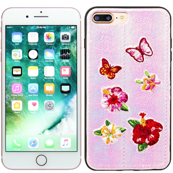 

Чехол накладка Diliana flower&butterfly для iPhone 7 Plus/8 Plus розовая (18700)