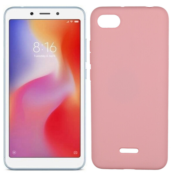 

Чехол силиконовый оригинальный для Xiaomi Redmi 6a Розовый (26511)